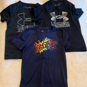 3 different under armour boys shirts